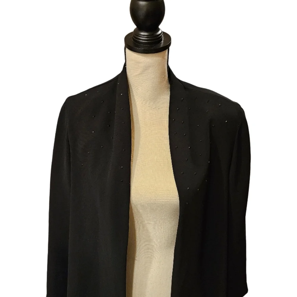 S.L. Fashions Black Beaded Jacket